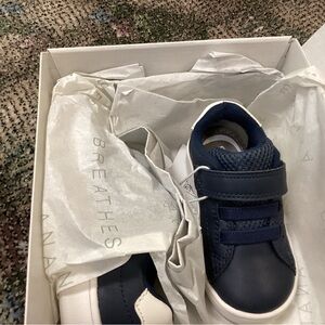 Geox Navy and White Kids Sneakers